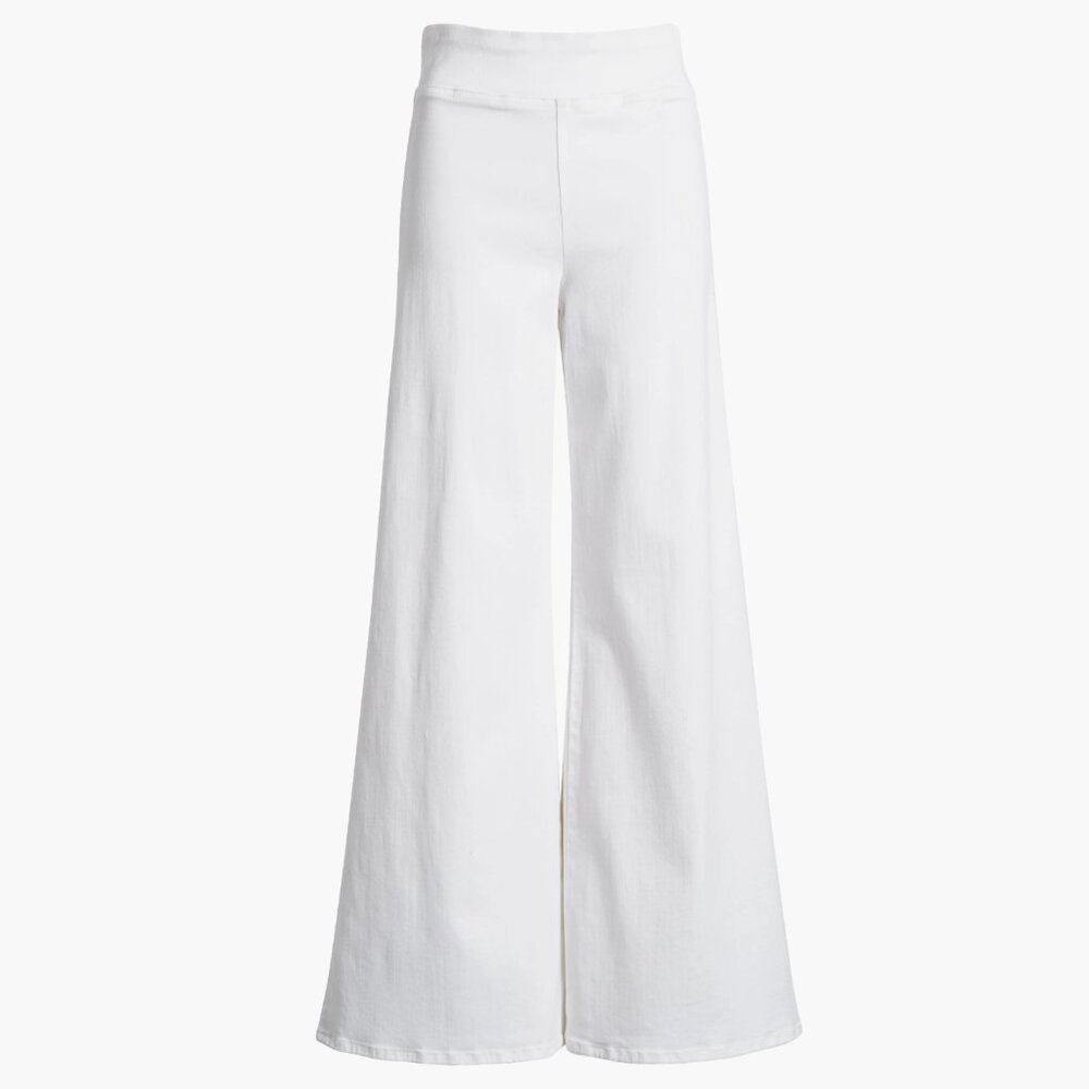 FRAME Jetset Wide Leg Pull-On Jeans White Size 0 NWT